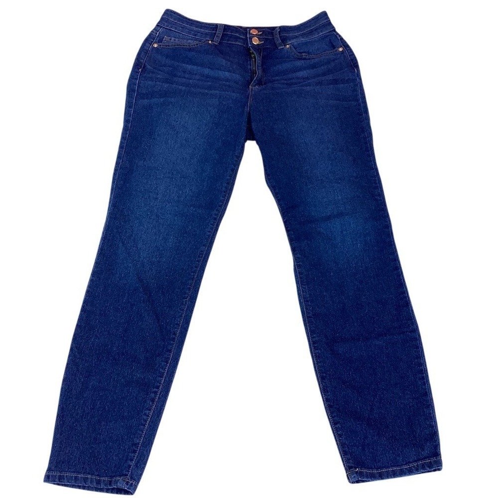 Michael Kors‎ Jeans Womens Size 10 Blue Dark Wash Straight Leg Mid Rise